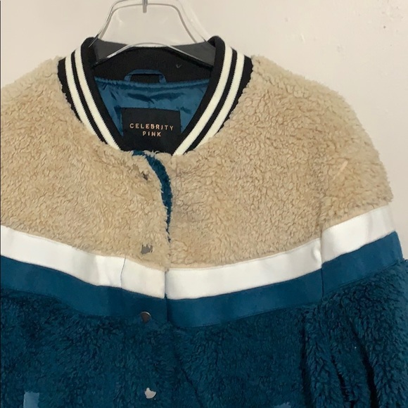 Celebrity pink Sherpa bomber jacket XL 🎈 - Picture 3 of 6